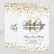 Gold 40e verjaardag Glitter Confetti