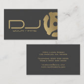 Gold 45-recordadapter Logo DJ Visitekaartje (Voorkant / Achterkant)