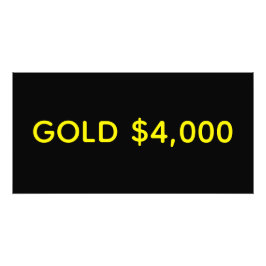 Gold $4,000 Market Celebration Foto Afdruk