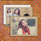 Gold 4 Photo Afstuderen Save Date 2022 Front Back