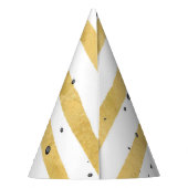 Gold 50- en Fabulous Birthday Confetti Paper-Pette Feesthoedjes (Achterkant)