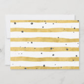 Gold 50- & Fabulous 50th Birthday Party-uitnodigin Kaart (Achterkant)