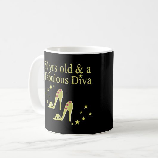 GOLD 50 & FANTASTISCH DIVA DESIGN KOFFIEMOK (Voorkant links)