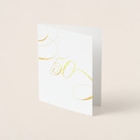 Gold 50 Kalligrafie Milestone Verjaardag Jubileum