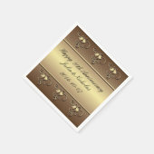 Gold 50e Jubileum - Aangepast Napkins Servetten (Hoek)