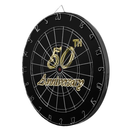 Gold 50e Jubileum Dartbord (Voorkant Rechts)