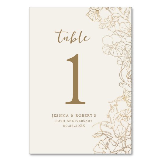 Gold 50e Jubileum Kaart (Voorkant)