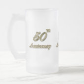 Gold 50e Jubileum Matglas Bierpul (Links)