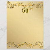Gold 50e Jubileum of Antiek brochure voor geboorte (Voorkant)