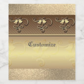 Gold 50e Jubileum Wijn Etiket (Enkel label)