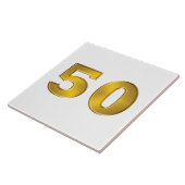 Gold 50e tegeltje (Zijkant)
