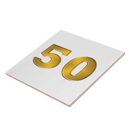 Gold 50e tegeltje (Zijkant)