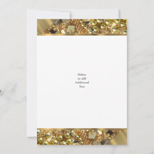 Gold 50e trouwdag kaart (Achterkant)