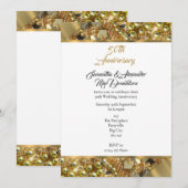 Gold 50e trouwdag kaart (Voorkant / Achterkant)