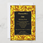 Gold 50e verjaardag kaart (Voorkant)