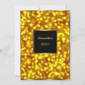 Gold 50e verjaardag kaart (Achterkant)