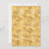 Gold 50th Birthday Luau Party-uitnodigingen Kaart (Achterkant)