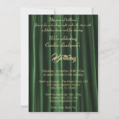 Gold 50th Birthday with Dancing Couples Invitation Kaart (Achterkant)