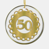 Gold 50th Ornament (Voorkant)