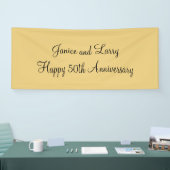 Gold 50th Wedding Jubileum - Aangepast Spandoek (Beurs)