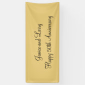 Gold 50th Wedding Jubileum - Aangepast Spandoek (Verticaal)