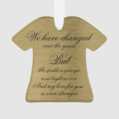 Gold 50th Wedding Jubileum Acryl Ornament (achterkant)