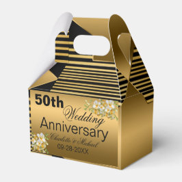 Gold 50th Wedding Jubileum Bedankdoosjes