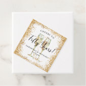 Gold 50th Wedding Jubileum Bedankjes Labels (In situ)