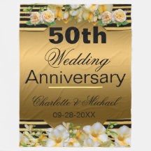 Gold 50th Wedding Jubileum