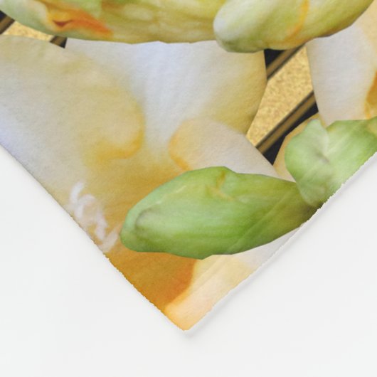 Gold 50th Wedding Jubileum Fleece Deken (Hoek)