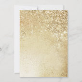 Gold 50th Wedding Jubileum Foto Kaart (Achterkant)