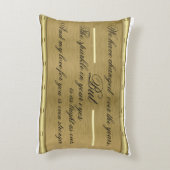 Gold 50th Wedding Jubileum Gift Accent Kussen (Achterkant (Verticaal))