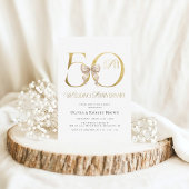 Gold 50th Wedding Jubileum Kaart