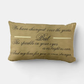 Gold 50th Wedding Jubileum Kussen (Achterkant)