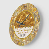 Gold 50th Wedding Jubileum op maat Grote Klok (Hoek)