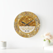 Gold 50th Wedding Jubileum op maat Grote Klok (Huis)