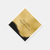 Gold 50th Wedding Jubileum Paper Napkin Servet (Hoek)
