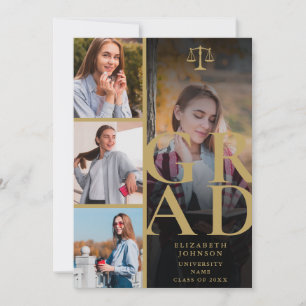 Gold 5 Photo Law School Afstuderen Aankondiging
