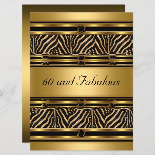 Gold 60 en de Uitnodiging van de Partij van de Fab (Voorkant / Achterkant)