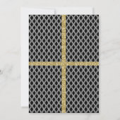 Gold 60 en Sassy | 60e uitnodiging van de Birthday (Achterkant)