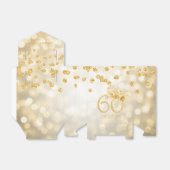 Gold 60e verjaardag Hartelijk dank Bedankdoosjes (Uitgevouwen)
