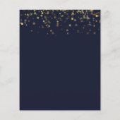 Gold 60th Birthday Party Budget Invitation (Achterkant)