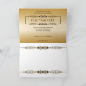 Gold 60th Birthday World's Best Custom Photo Lijst Kaart (Binnen)