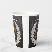 Gold 60th Wedding Jubileum, Diamond Laurel Pape Papieren Bekers (Links)