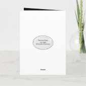 Gold 65th Birthday ballons in White Box Card Kaart (Achterkant)