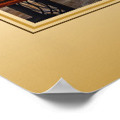 Gold 65th Birthday World's Best Custom Photo Lijst Poster (Hoek)