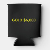 Gold $6,000 Market Celebration Blikjeskoeler (Voorkant)