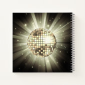Gold 70th Birthday 70's Disco Ball Gastenboek Notitieboek (Achterkant)