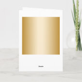 Gold 70th Birthday Celebration World Best Fabulous Kaart (Achterkant)