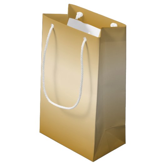 Gold 70th Birthday Celebration World Best Fabulous Klein Cadeauzakje (Achterkant Gekanteld)